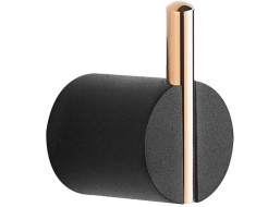 Koupelnový věšák na ručníky MEXEN ARON - černý/rose gold, 7088135-67