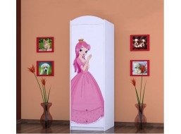 Dětská skříň PRINCEZNA A KONÍK - TYP 4B
