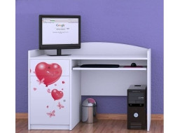 Dětský psací stůl MEDVÍDEK S BALONKY - TYP 4