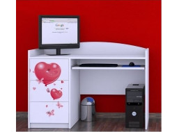 Dětský psací stůl MEDVÍDEK S BALONKY - TYP 5