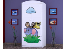 Dětská skříň ZOO - TYP 7B