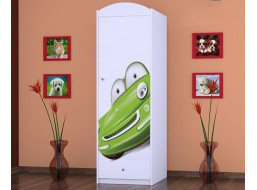 Dětská skříň ZELENÉ AUTO - TYP 4A
