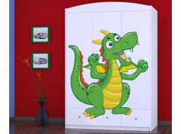 Dětská skříň ZELENÝ DRAK - TYP 11