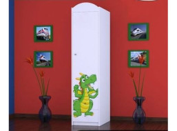 Dětská skříň ZELENÝ DRAK - TYP 1B