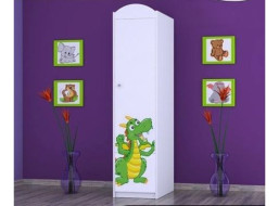 Dětská skříň ZELENÝ DRAK - TYP 2B