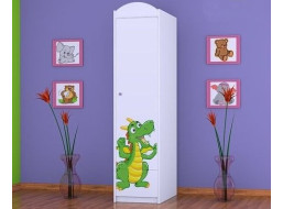 Dětská skříň ZELENÝ DRAK - TYP 3A