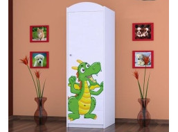 Dětská skříň ZELENÝ DRAK - TYP 4A