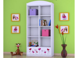 Dětský úložný regál LOVE - TYP 13 - VYSOKÝ