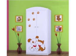 Dětská skříň PEJSEK A KOČIČKA - TYP 7B