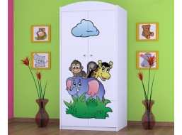 Dětská skříň ZOO - TYP 7A