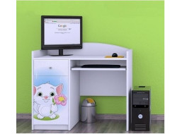 Dětský psací stůl KOČIČKA S KYTIČKOU - TYP 9