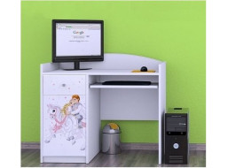 Dětský psací stůl PRINC NA BÍLÉM KONI - TYP 9