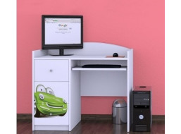 Dětský psací stůl ZELENÉ AUTO - TYP 10