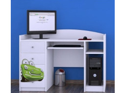 Dětský psací stůl ZELENÉ AUTO - TYP 2
