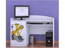 Dětský psací stůl ŽLUTÝ BAGR - TYP 4