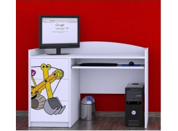 Dětský psací stůl ŽLUTÝ BAGR - TYP 5