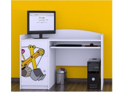 Dětský psací stůl ŽLUTÝ BAGR - TYP 6