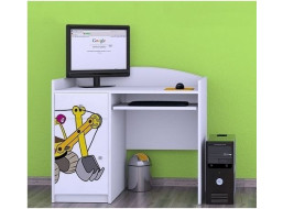 Dětský psací stůl ŽLUTÝ BAGR - TYP 9
