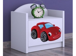 Dětský noční stolek RED CAR - TYP 3