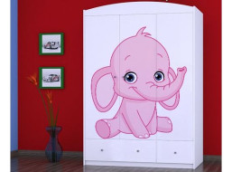 Dětská skříň SLONÍCI - TYP 11