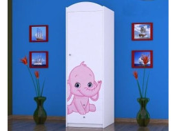 Dětská skříň SLONÍCI - TYP 4B