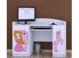 Dětský psací stůl PRINCEZNA A JEDNOROŽEC - TYP 1
