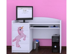 Dětský psací stůl PRINCEZNA A JEDNOROŽEC - TYP 3