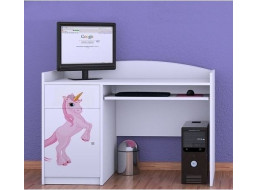 Dětský psací stůl PRINCEZNA A JEDNOROŽEC - TYP 4