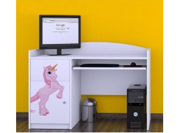 Dětský psací stůl PRINCEZNA A JEDNOROŽEC - TYP 6
