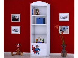 Dětský úložný regál SUPERMAN - TYP 6 - VYSOKÝ