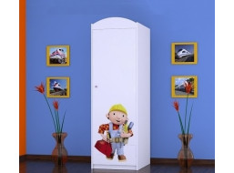 Dětská skříň BOŘEK STAVITEL - TYP 5A