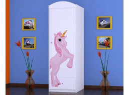 Dětská skříň PRINCEZNA A JEDNOROŽEC - TYP 5A