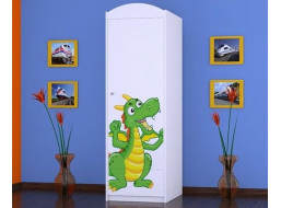 Dětská skříň ZELENÝ DRAK - TYP 5A