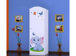 Dětská skříň SLON A MOTÝLCI - TYP 5A