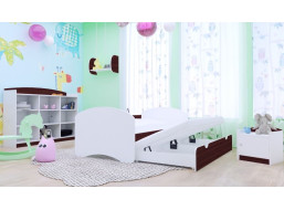 Dětská postel pro DVA (s výsuvným lůžkem) 180x90 cm - BEZ MOTIVU