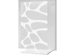Variabilní sprchová zástěna MEXEN KIOTO 70x200 cm, 8 mm - čiré/mat VZOR 1