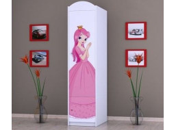 Dětská skříň PRINCEZNA A KONÍK - TYP 2A