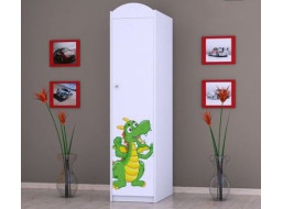 Dětská skříň ZELENÝ DRAK - TYP 2A