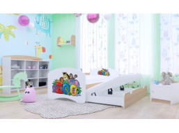 Dětská postel pro DVA (s výsuvným lůžkem) 160x80 cm - ZOO