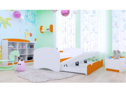 Dětská postel pro DVA (s výsuvným lůžkem) 200x90 cm - BEZ MOTIVU