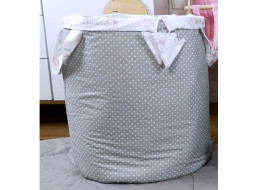 Dětský koš na hračky LUXURY - RŮŽOVÁ PARTIČKA