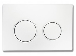 Ovládací tlačítko splachovadla pro modul FENIX XS - bílé/chromové - dvojčinné, 600700