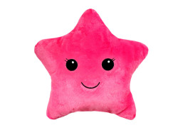 Plyšový polštář TINY STAR Hvězdička - růžový