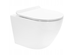 Závěsné WC Rea CARTER RIMLESS + Duroplast sedátko slim - bílé