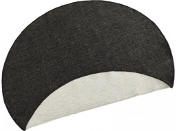 Kusový oboustranný koberec Twin 103096 black creme circle