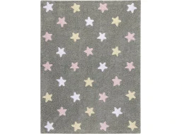 Ručně tkaný kusový koberec Tricolor Stars Grey-Pink