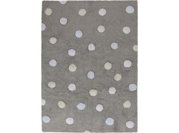 Koberec pro domácí mazlíčky Tricolor Polka Dots Grey-Blue