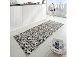 Běhoun Soho 102801 Shwarz-Creme 80x200 cm