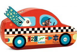 DJECO Puzzle Závodní auto 16 dílků