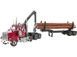 METAL EARTH 3D puzzle Western Star 4900SB Log Truck s návěsem (ICONX)